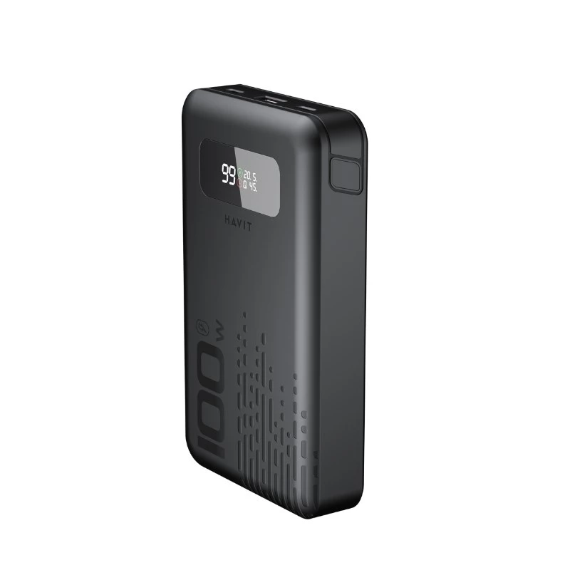 Powerbank portátil HAVIT PB5212 20000mAh — bateria externa de alta capacidade (preto)