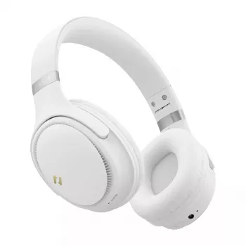 Headset sem fios in-ear HAVIT H630BT PRO branco — headset Bluetooth para chamadas, música, desporto e dia a dia