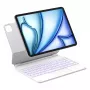Inateck KB09119 capa Folio com teclado Bluetooth para iPad Air 11" / iPad Pro 11", QWERTZ, branco