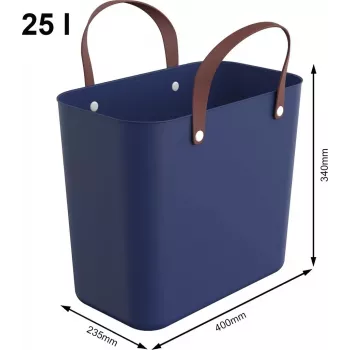 Cesto de roupa Rotho Multibag Albula Style 25L granada Midnightblue