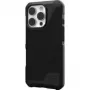 Capa UAG Metropolis LT Magsafe para iPhone 16 Pro compatível com MagSafe (Kevlar preto)