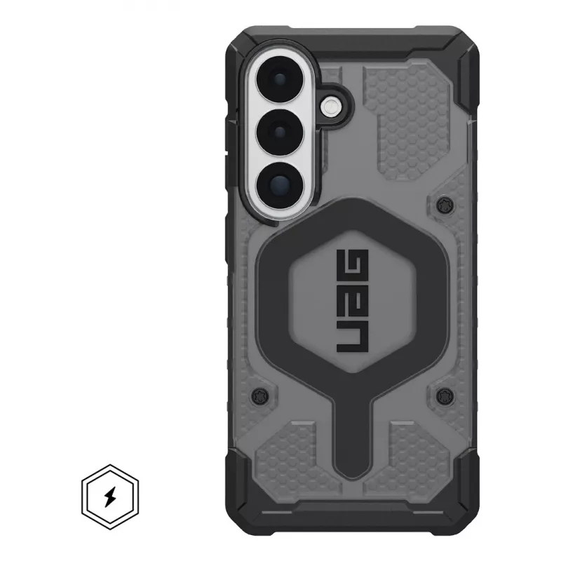 UAG Urban Armor Gear Pathfinder Case com módulo magnético | Samsung Galaxy S26 | ash (cinzento transparente)/preto | 214528113140 (214528113140)