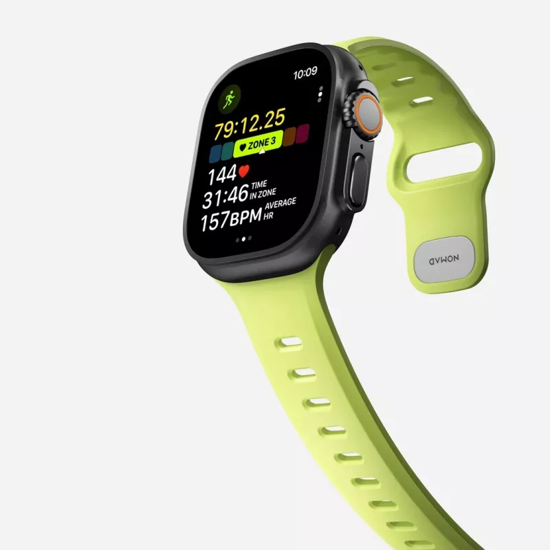 NOMAD Tempo Band - bracelete para Apple Watch 49mm com FKM (Lumen)