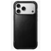 Capa para telemóvel Nomad Rugged Leather Case para iPhone 17 Pro Max, capa, pele + TPU + PC, compatível com ecrã de 17,5 cm (6,9 polegadas), preto