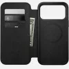 Capa para telemóvel em pele Nomad Modern Leather Folio para iPhone 17 Pro Max (6,9 polegadas) castanho, pele/alumínio, 4 compartimentos para cartões