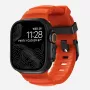 NOMAD Rocky Point bracelete para Apple Watch 46/49 mm, FKM e titânio, Magma/Black Hardware