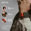 NOMAD Rocky Point bracelete para Apple Watch 46/49 mm, FKM e titânio, Magma/Black Hardware