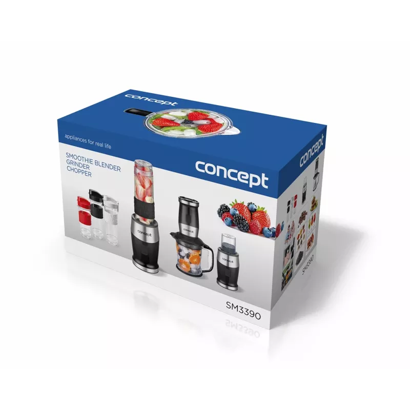 Concept SM3390 varinha mágica 1,2 l 700 W preto, aço inoxidável