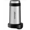 Robot de cozinha Concept RM3300 com taça de vidro de 2 L, preto, caixa em aço inoxidável, 220–240 V