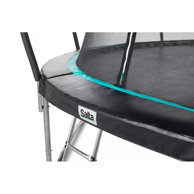 Trampolim exterior Salta Cosmos 427 cm — modelo 5263A, preto, redondo com rede de segurança