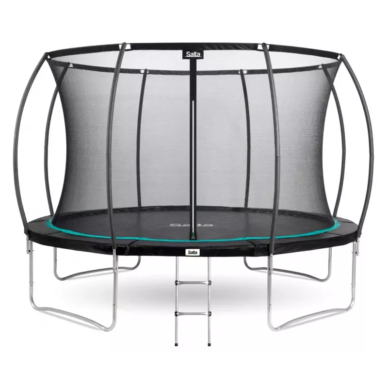 Trampolim exterior Salta Cosmos 427 cm — modelo 5263A, preto, redondo com rede de segurança
