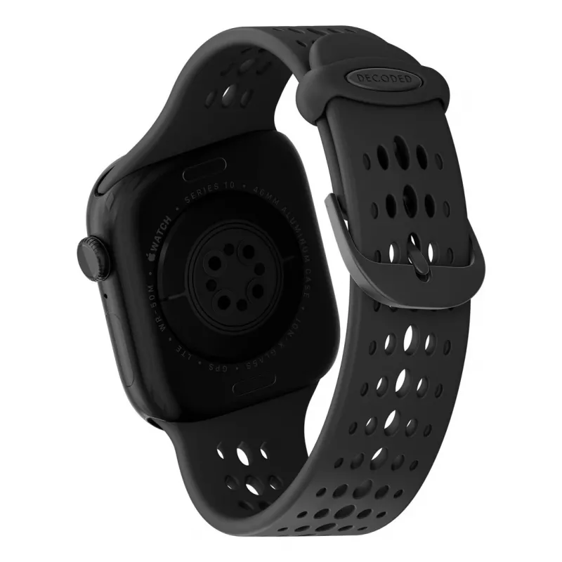 Decoded Silicone Ares O Band - bracelete de silicone para Apple Watch 40/42 mm (preto)