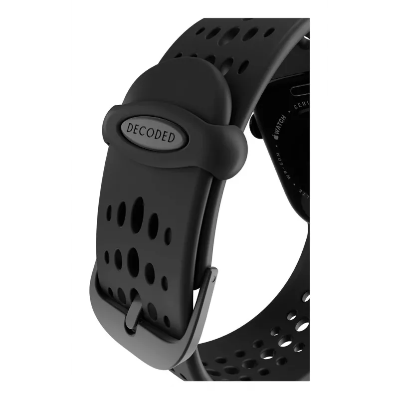 Decoded Silicone Ares O Band - bracelete de silicone para Apple Watch 40/42 mm (preto)
