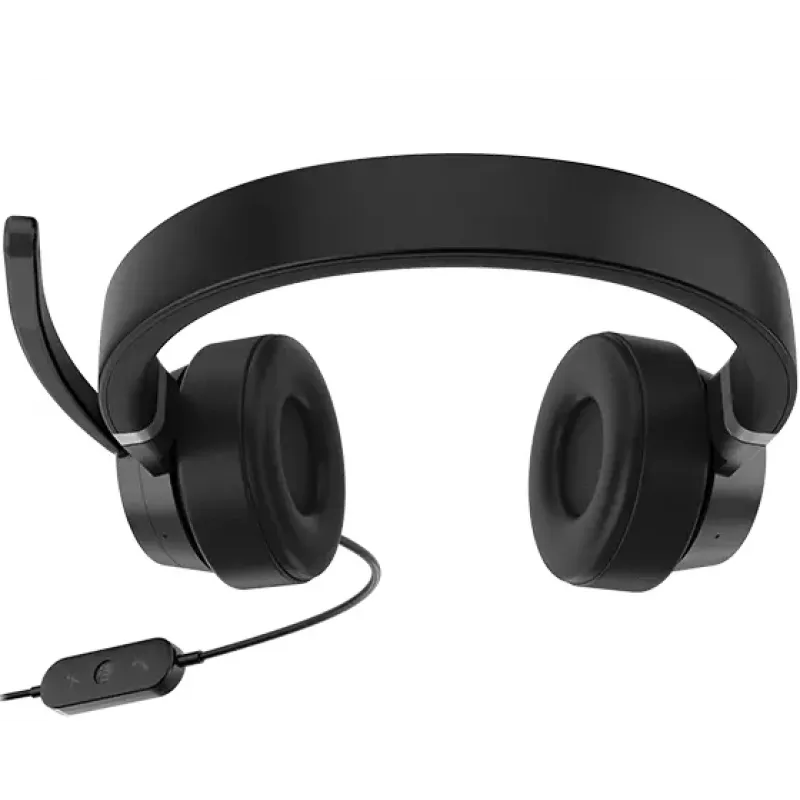 Lenovo Go Wired ANC Headset arco de cabeça auto/home-office USB Type-C preto