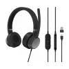 Lenovo Go Wired ANC Headset arco de cabeça auto/home-office USB Type-C preto