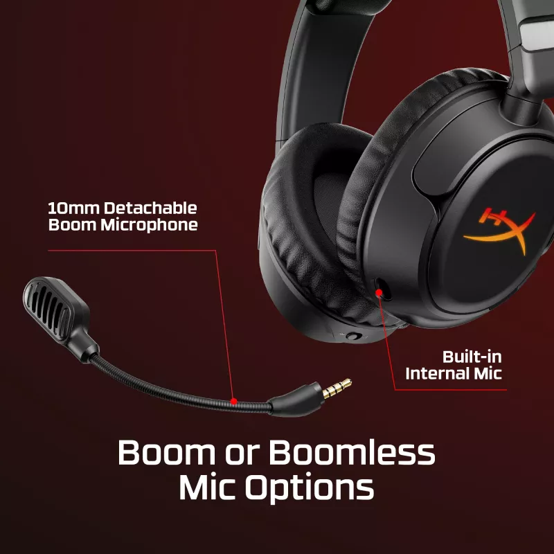 Headset gaming sem fios HyperX Cloud Flight 2 — circum-aural, preto