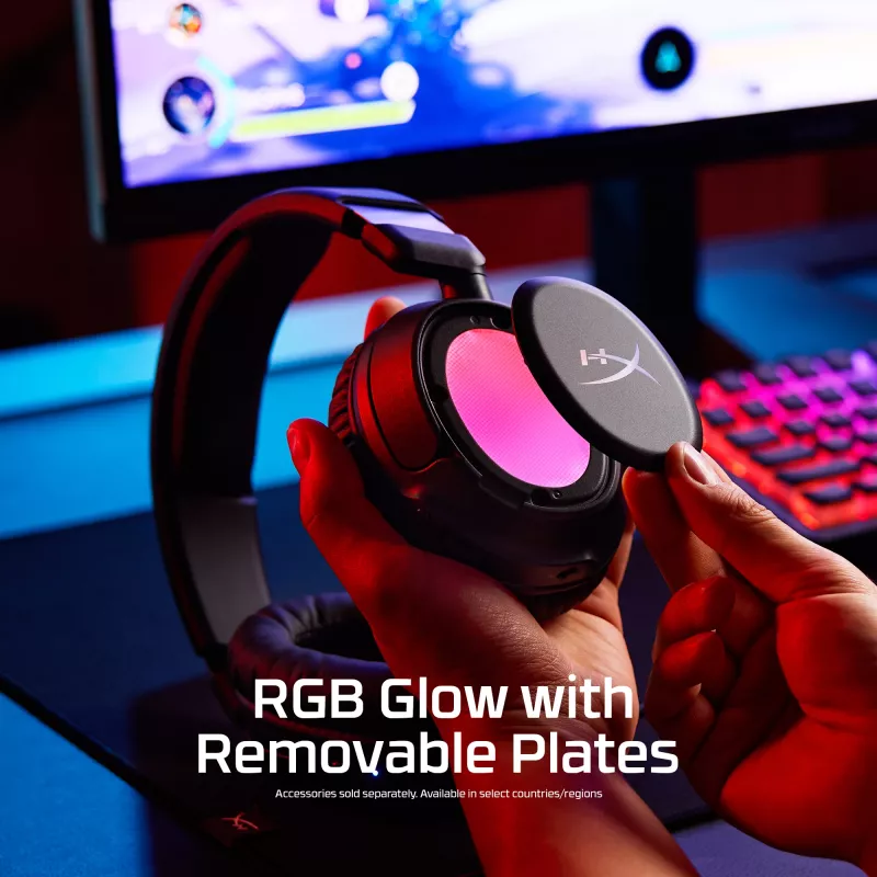 Headset gaming sem fios HyperX Cloud Flight 2 — circum-aural, preto