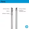 HP OmniBook 5 16-bc1002na AMD Ryzen™ 5 8540U Portátil 40,6 cm (16 polegadas) ecrã tátil 2K 8 GB LPDDR5-SDRAM 512 GB SSD Wi-Fi 6 (802.11ax) Windows 11 Home prateado (recondicionado)
