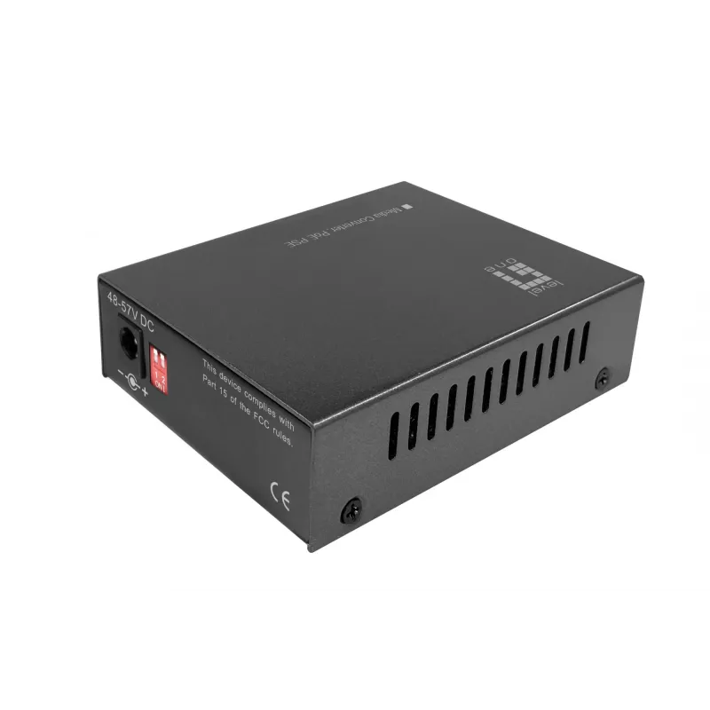 LevelOne Conversor de meios RJ45 para SFP Gigabit, PoE PSE