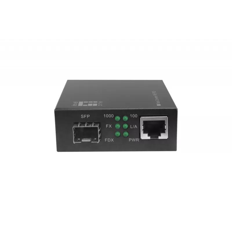 LevelOne Conversor de meios RJ45 para SFP Gigabit, PoE PSE