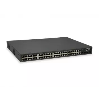 LevelOne Switch Gigabit PoE gerido L3 Lite de 52 portas, 4 x 10GbE SFP+, 48 saídas PoE, orçamento de potência PoE 400W