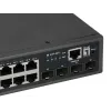 LevelOne Switch Gigabit PoE gerido L3 Lite de 52 portas, 4 x 10GbE SFP+, 48 saídas PoE, orçamento de potência PoE 400W