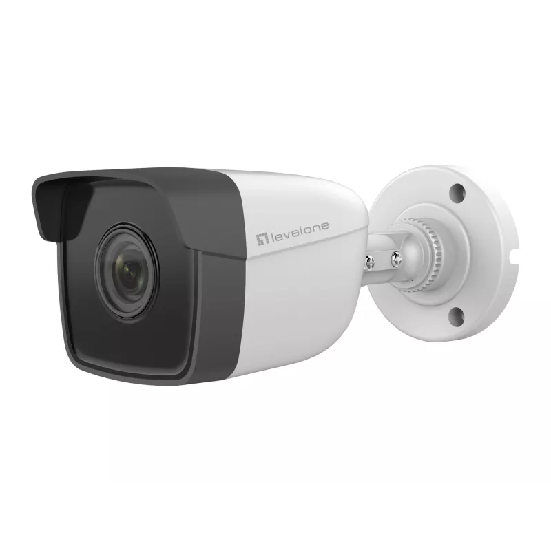 LevelOne GEMINI Câmara IP fixa em rede, 2 megapixels, H.265, 802.3af PoE, LEDs IV, interior/exterior