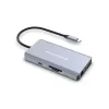 Conceptronic DONN20G Docking station USB 3.2 Gen 1 10 em 1, HDMI, VGA, USB-A 5 Gbit/s, USB-C 5 Gbit/s, SD, TF/MicroSD, áudio, GbE LAN, 100 W USB PD