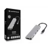 Conceptronic DONN02G Docking station/replicador de portas para portátil USB 3.2 Gen 1 (3.1 Gen 1) Type-C alumínio