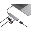 Conceptronic DONN02G Docking station/replicador de portas para portátil USB 3.2 Gen 1 (3.1 Gen 1) Type-C alumínio