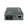 LevelOne Conversor de meios RJ45 para SC Gigabit, PoE PSE, fibra monomodo, 20km