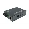 LevelOne Conversor de meios RJ45 para SC Gigabit, PoE PSE, fibra monomodo, 20km