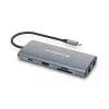 Conceptronic DONN06G Docking station USB 3.2 Gen 1 10 em 1, HDMI, 100 W USB PD, USB-C 5 Gbit/s x 2, USB-A 5 Gbit/s x 3, SD, TF/MicroSD, GbE