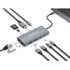 Conceptronic DONN06G Docking station USB 3.2 Gen 1 10 em 1, HDMI, 100 W USB PD, USB-C 5 Gbit/s x 2, USB-A 5 Gbit/s x 3, SD, TF/MicroSD, GbE