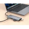 Conceptronic DONN06G Docking station USB 3.2 Gen 1 10 em 1, HDMI, 100 W USB PD, USB-C 5 Gbit/s x 2, USB-A 5 Gbit/s x 3, SD, TF/MicroSD, GbE