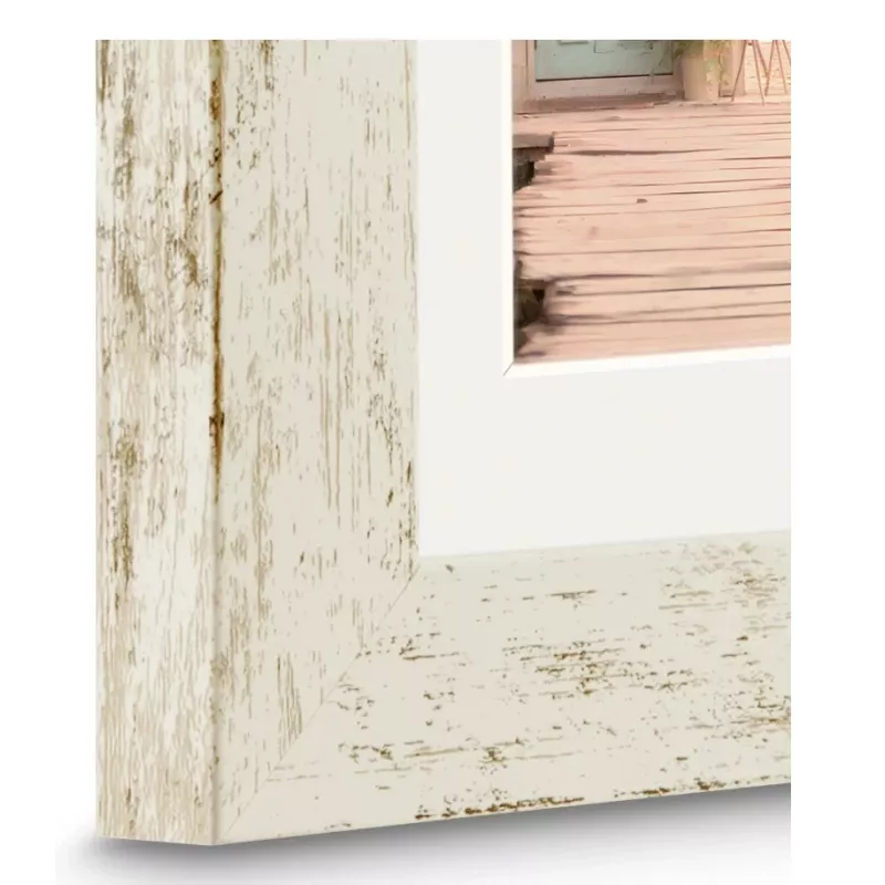 Hama Cottage moldura de fotografias com suporte, 15 x 20 cm, branco sujo