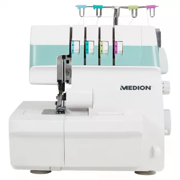 Medion Life Overlock SO90 máquina de costura (MD19169), turquesa/branco