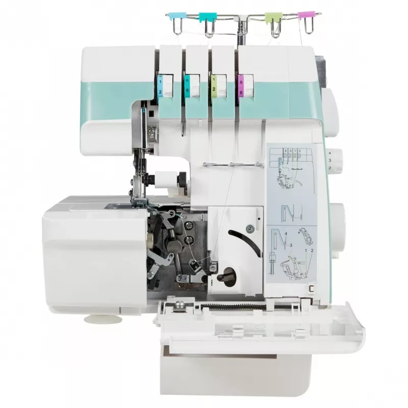 Medion Life Overlock SO90 máquina de costura (MD19169), turquesa/branco