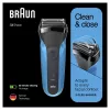 Braun Series 3 310s Máquina de barbear de lâmina Trimmer Preto, Azul