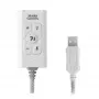 Placa de som Mars Gaming MSC2W 7.1 USB branco 3,5 mm