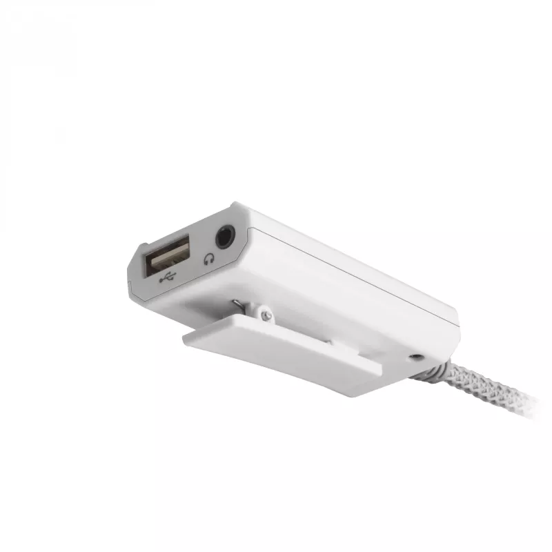 Placa de som Mars Gaming MSC2W 7.1 USB branco 3,5 mm