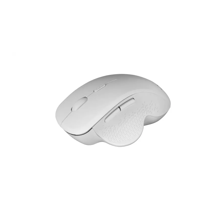 Rato sem fios Mars Gaming MMWERGO ergonómico branco, para destros, mecânico, RF sem fios, 3200 DPI, branco