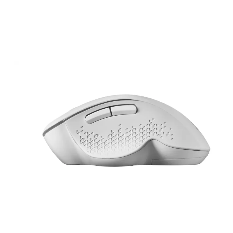 Rato sem fios Mars Gaming MMWERGO ergonómico branco, para destros, mecânico, RF sem fios, 3200 DPI, branco