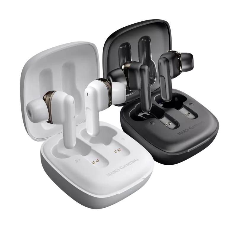 Headset Mars Gaming MHIB auriculares sem fios TWS branco