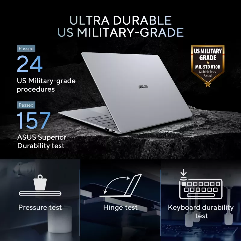 ASUS ExpertBook Ultra B9406CAA-TH0579X Copilot+ PC Intel Core Ultra 7 356H portátil 35,6 cm (14 polegadas) WQXGA+ 32 GB LPDDR5x-SDRAM 1 TB SSD Wi-Fi 7 (802.11be) Windows 11 Pro US International cinzento