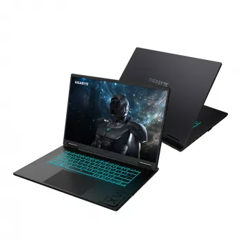 Portátil GIGABYTE GAMING A16 PRO DYHG5DECC4SH Intel Core 7 240H 40,6 cm (16 polegadas) Quad HD+ 32 GB LPDDR5x-SDRAM 1 TB SSD NVIDIA® GeForce RTX™ 5080 Laptop GPU Wi-Fi 6E (802.11ax) Windows 11 Home preto