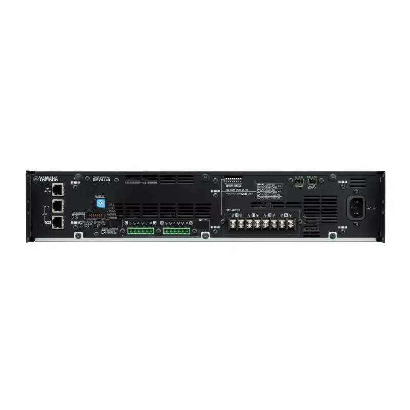 Amplificador de áudio Yamaha XMV4140 performance/palco preto, cinzento