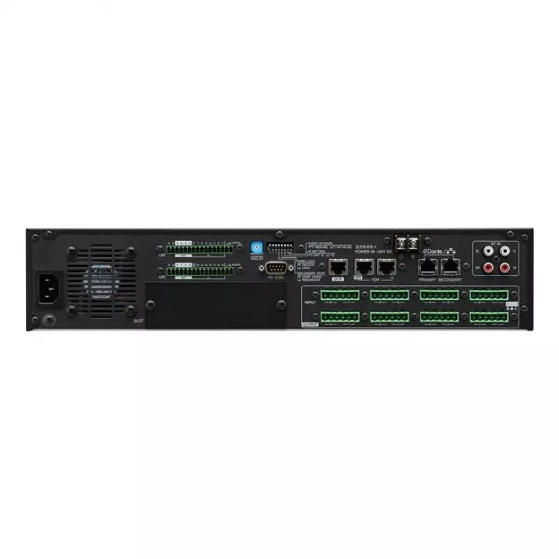 Processador AV Yamaha MRX7-D preto, prateado com ecrã LCD incorporado