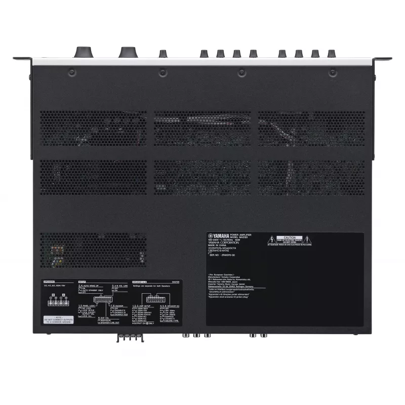 Amplificador de áudio Yamaha MA2120 preto, cinzento