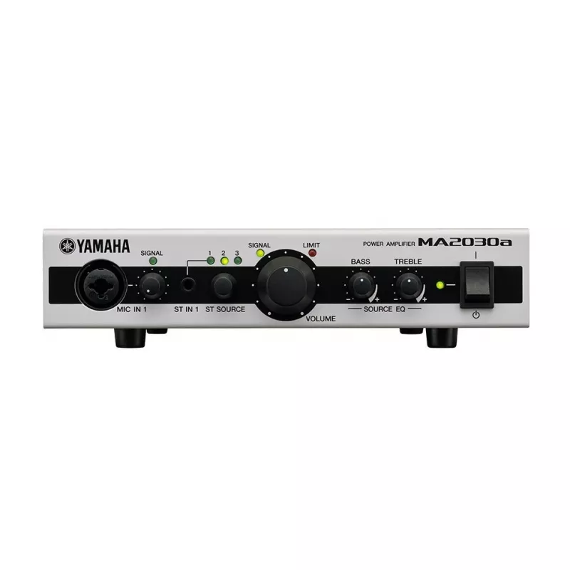 Amplificador de áudio Yamaha MA2030A 2.0 canais sistema ELA preto
